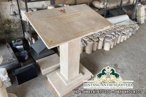 Podium Prasasti Peresmian Marmer