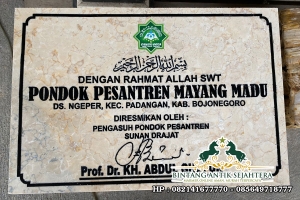 Marmer Prasasti Peresmian