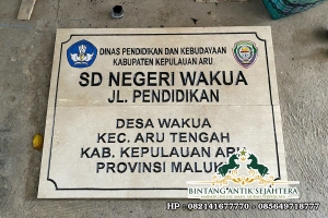 Nameboard Sekolah Berbahan Marmer Nameboard Sekolah Berbahan Marmer
